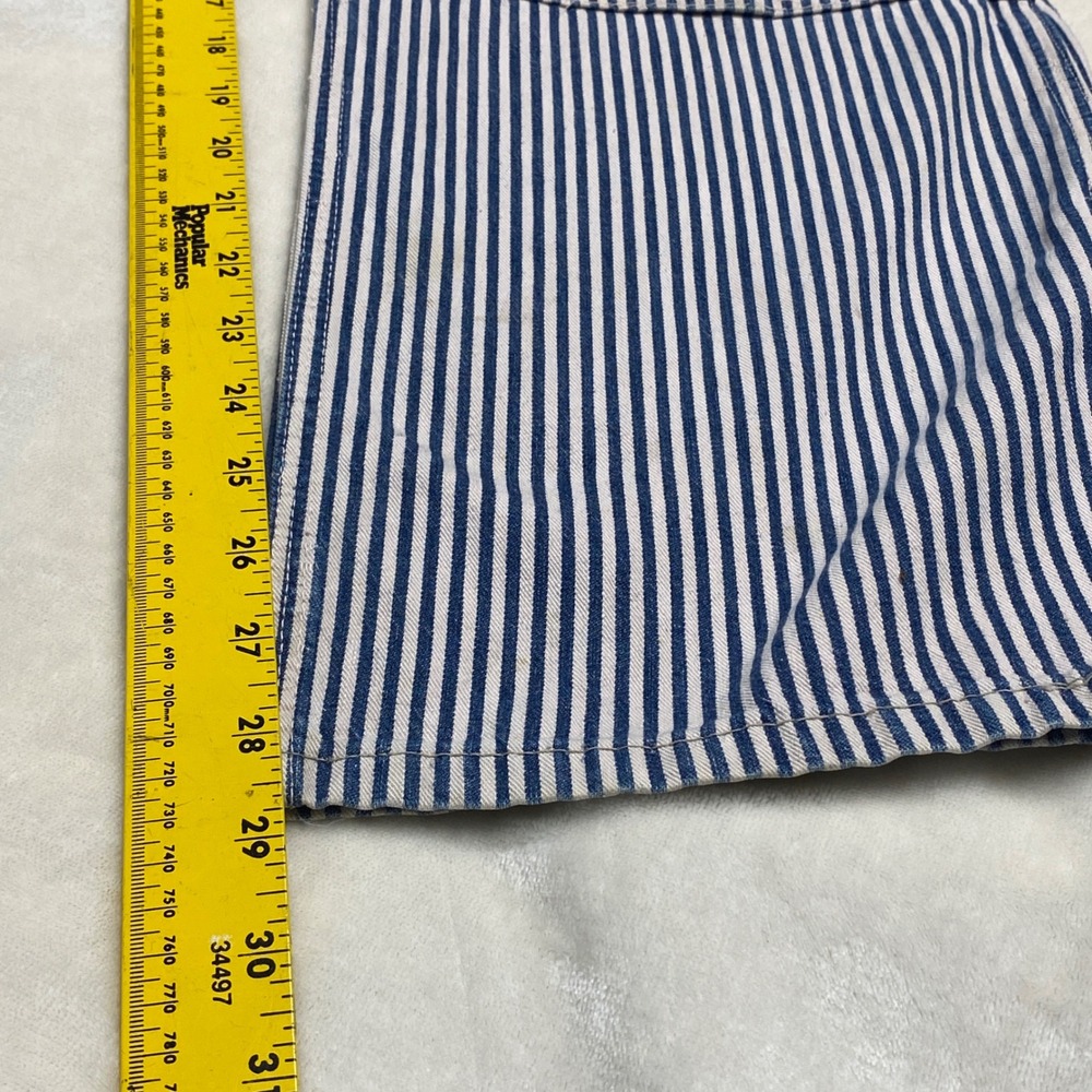 VTG 50s Big Smith Denim Striped Railroad Overalls Carpenter Bib Union Made USA - Picture 11 of 16